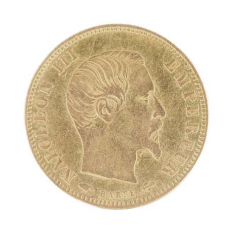 Золотая монета 5 франков. Франция 1858 год. Gold Mid-19th century - photo 2