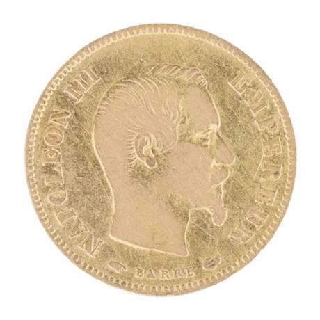 Gold coin 10 francs. France 1856. Gold Mid-18th century - photo 2