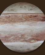 Обзор. Картина с планетой Юпитер. Космос.