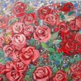 Много роз Масло Цветочный натюрморт Украина 2024 г. - фото 1