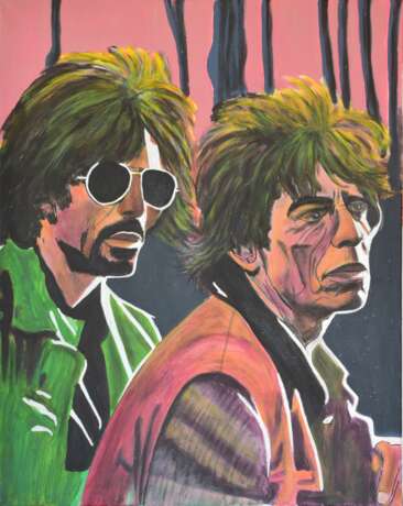 Mick und Al Acrylmalerei 2024 - Foto 1
