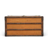 AN ORANGE VUITTONITE CANVAS COURRIER 100 TRUNK WITH BRASS HARDWARE - photo 7