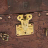 A NATURAL COWHIDE LEATHER IDEAL TRUNK WITH BRASS HARDWARE - Foto 9