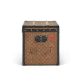 A MONOGRAM FABRIC CANVAS LADY'S HATBOX WITH BRASS HARDWARE - photo 5