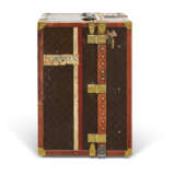 A MONOGRAM CANVAS LIBRARY TRUNK WITH BRASS HARDWARE - photo 6