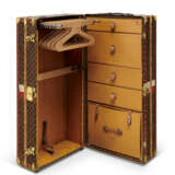 A MONOGRAM CANVAS WARDROBE TRUNK WITH BRASS HARDWARE - photo 3