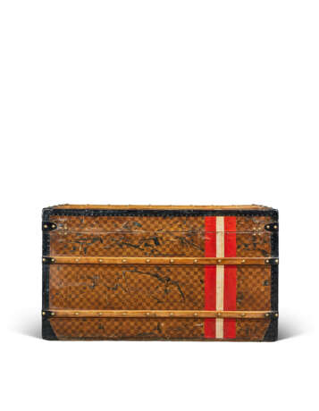 A DAMIER CANVAS MEN LOW 100 TRUNK WITH BRASS HARDWARE - Foto 6