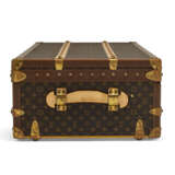 A SPECIAL ORDER MONOGRAM CANVAS CROQUET TRUNK WITH BRASS HARDWARE - фото 6