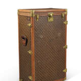 A MONOGRAM CANVAS DESK TRUNK FOR LINEN AND SHOES WITH BRASS HARDWARE - photo 2