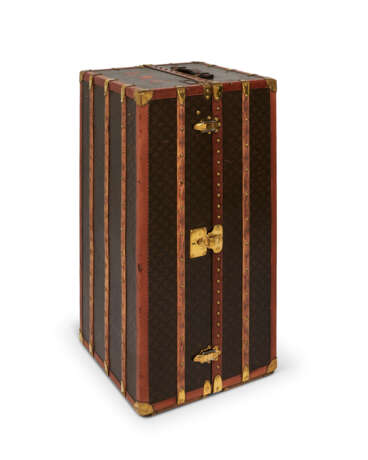 A MONOGRAM CANVAS WARDROBE TRUNK WITH BRASS HARDWARE - photo 2