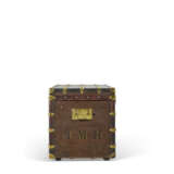 A MONOGRAM CANVAS COURRIER 90 TRUNK WITH BRASS HARDWARE - photo 4