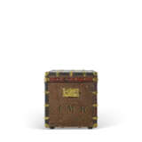 A MONOGRAM CANVAS COURRIER 90 TRUNK WITH BRASS HARDWARE - photo 5