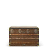 A MONOGRAM CANVAS COURRIER 90 TRUNK WITH BRASS HARDWARE - photo 6