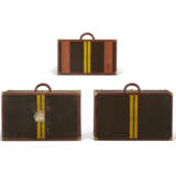 A GROUP OF THREE: A MONOGRAM CANVAS LEATHER BLISTEN 75 & TWO ALZER 75 SUITCASES WITH BRASS HARDWARE - photo 7