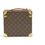 A SPECIAL ORDER MONOGRAM CANVAS PERFUME TRUNK WITH BRASS HARDWARE - фото 6