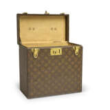A MONOGRAM CANVAS LP RECORDS TRUNK WITH BRASS HARDWARE - photo 3