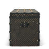 A DAMIER CANVAS TRUNK WITH DOORS AND DRAWERS WITH BRASS HARDWARE - photo 5