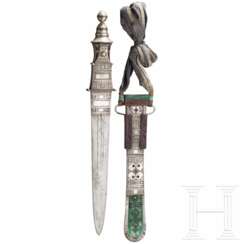 Silbermontiertes Kurzschwert der Tuareg, Nordafrika, 20. Jhdt.