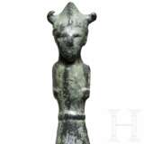 Bronzestatuette eines Kriegers mit Hörnerhelm, östlicher Mittelmeerraum, 13. - 12. Jhdt. v. Chr. - фото 5