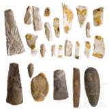 Sammlung von 25 mittel- und spätneolithischen Steinwerkzeugen, 5. - 3. Jtsd. v. Chr. - Foto 2