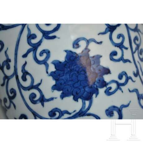 Große blau-weiße Meiping-Vase, China, 20. Jhdt. - Foto 6