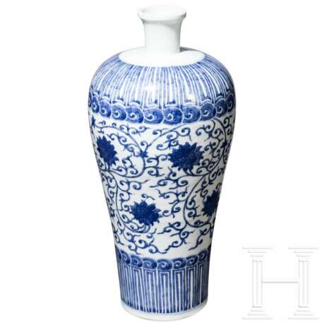 Große blau-weiße Meiping-Vase, China, 20. Jhdt. - Foto 10