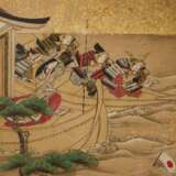 Stellschirm-Panel mit Samurai im Boot, Japan, Edo-Periode (18./19. Jhdt.) - photo 2