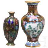 Ein Paar Cloisonné-Vasen, Japan, 20. Jhdt. - photo 2