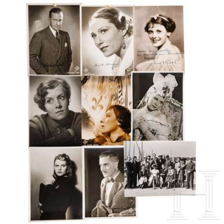 39 Fotokarten mit Autographen von deutschen Schauspielern, dabei Hans Albers, Anny Ondra, Marika Rökk, Heli Finkenzeller, Lilan Harvey usw. - фото 3