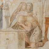 Moritz von Schwind, Entwurfsskizze mit thronendem Christus, Österreich, 19. Jhdt. - Foto 4