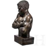 Massive Bronze eines Sklaven mit Handfessel, Frankreich(?), 19. Jhdt. - Foto 4