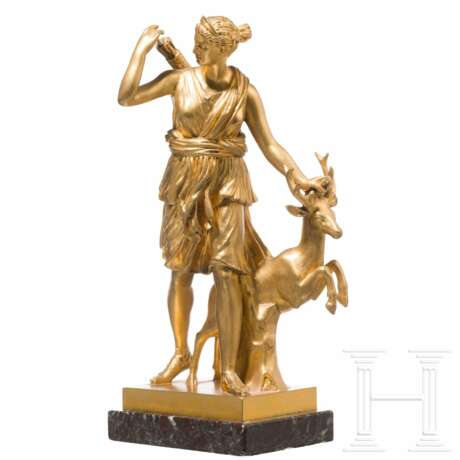 Ferdinand Barbedienne (1810 - 1892) - feuervergoldete Bronze "Diana von Versailles", Paris, 19. Jhdt. - Foto 1
