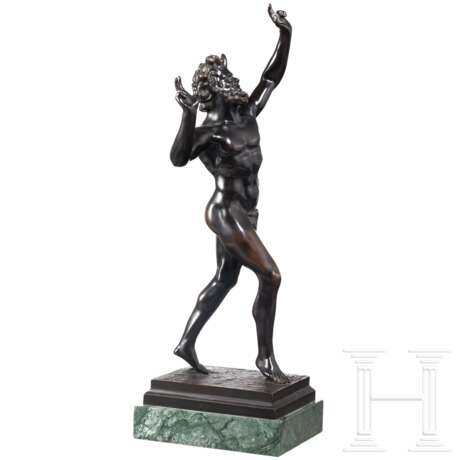 Tanzender Faun von Pompeji aus Bronze, Bildgießerei Hermann Gladenbeck, deutsch, um 1900 - photo 2