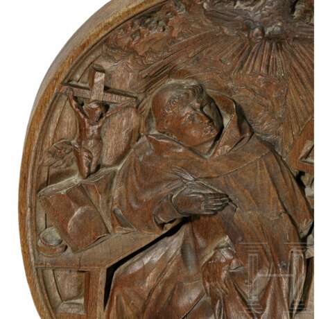Reliefplatte mit Darstellung des Hl. Franziskus, Franken, 18. Jhdt. - фото 3