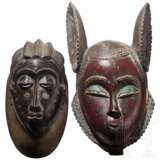 Zwei Masken, Baule/Yaure, Elfenbeinküste, 20. Jhdt. - фото 1