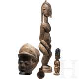 Gelede-Maske, Ibori und zwei Figuren, Nigeria/Mali, 20. Jhdt. - Foto 3