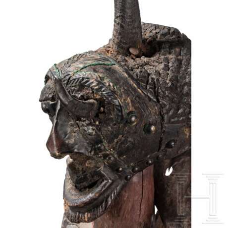 Nkisi-Zauberfigur und große Kifwebe-Maske der Songye, Kongo - photo 3