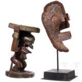 Karyatidenhocker und Kifwebe-Maske der Songye, Kongo - Foto 2