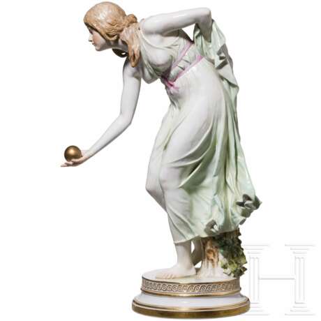 Große Kugelspielerin, Walter Schott, 1897 (Entwurf), Meissen, um 1910 - photo 2