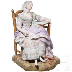 "Schlafende Louise - Louise le deserteur", Michel Victor Acier, 1774 (Entwurf), Meissen, um 1860 - 1924 (Ausführung)