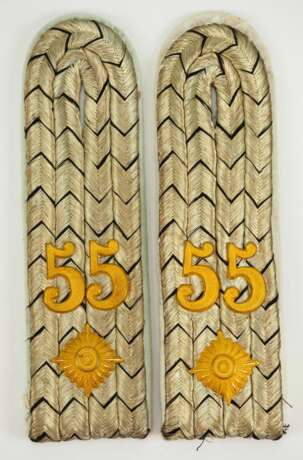 Preussen: Paar Schulterstücke für einen Leutnant, Regiment Nr. 55. - Foto 1