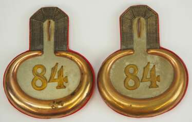 Preussen: Paar Epauletten für einen Leutnant im Infanterie-Regiment "von Manstein" (Schleswigsches) Nr. 84.