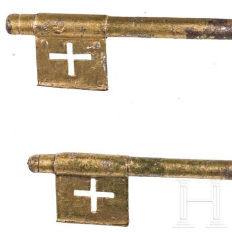 Ein Paar Aushang-Schlüssel, deutsch, um 1800 - photo 3