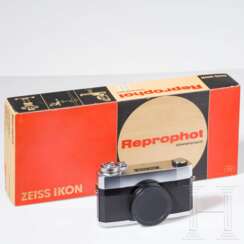 Zeiss-Ikon-Mikroskop- oder -Teleskop-Kamera sowie Zeiss-Reprophot-Universalreprogerät