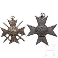 Bulgarisches Tapferkeitskreuz und Kreuz für Kriegshilfsdienste 1916