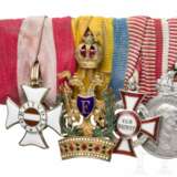 Siebenteilige Ordensschnalle mit Militär-Maria-Theresien-Orden, Erster Weltkrieg - Foto 3