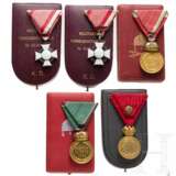 Zwei Militärverdienstkreuze 3. Klasse und drei Signum-Laudis-Medaillen - photo 2