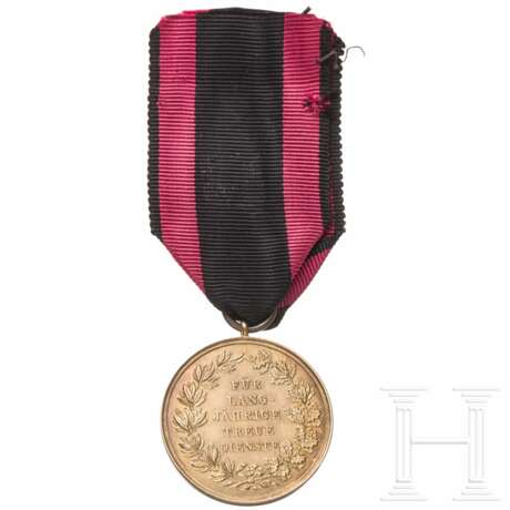 Großherzogtum Hessen - Goldene Verdienstmedaille des Ludwigsordens 1894 "Für langjährige treue Dienste" - Foto 2