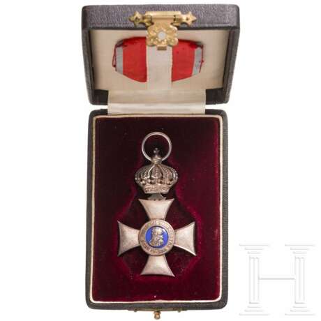 Großherzogtum Hessen - Verdienstorden Philipps des Großmütigen, Silbernes Kreuz mit Krone - фото 1