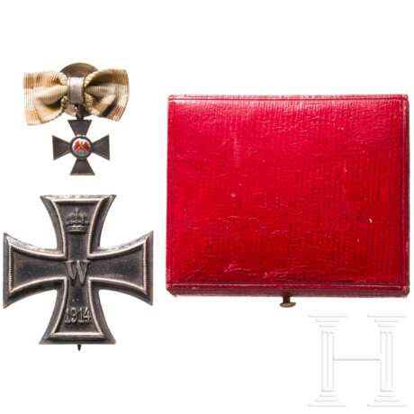Eisernes Kreuz 1. Klasse 1914 und Miniatur des Roten Adler-Ordens - photo 1